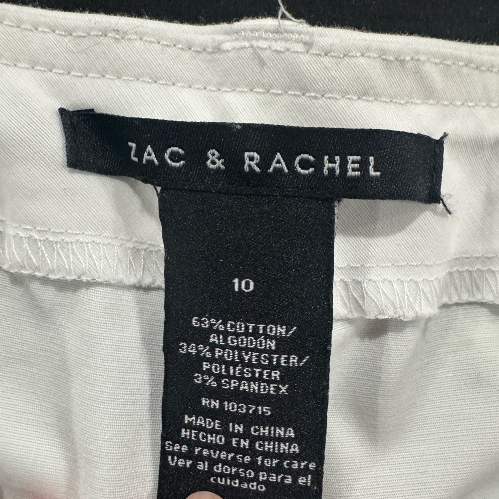 Zac & Rachel White Wide-Leg Cropped Jeans - Picture 2 of 3